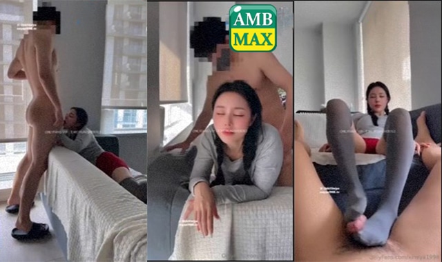คลิปหลุด OnlyFans ximiya1998 สาวจีนเงี่ยนหีบังคับแฟนหนุ่มถอดกางเกงเอาเท้ารูดควยเสียวๆก่อนมากระเด้าที่ปากฟินขึ้นขย่มควยไห้เสียวๆรัวๆ