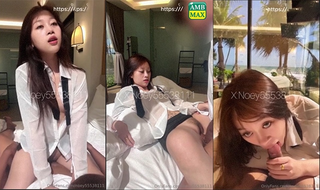 คลิปหลุด OnlyFans noey55538111 น้องเนยมาล่อเสียวที่โรงแรมริมทะเลจับควยโม๊คเสียวๆพร้อมดูดวิวฟินๆ ก่อนโดนจับซอยหีเย็ดรัวๆแบบไม่ยั้งเลย